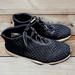 Jordan Future Black White Gold size U.S. 8.